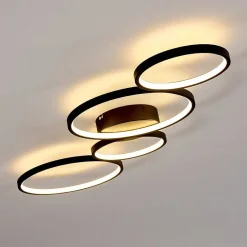 Plafonnier Rodekro Led Noir, 1 Lumiere