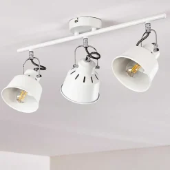 Plafonnier Safari Blanc, 3 Lumieres