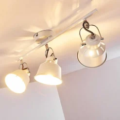 Plafonnier Safari Blanc, 3 Lumieres