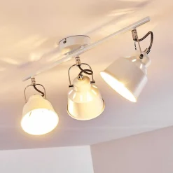 Plafonnier Safari Blanc, 3 Lumieres