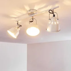 Plafonnier Safari Blanc, 3 Lumieres