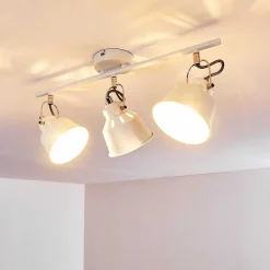 Plafonnier Safari Blanc, 3 Lumieres
