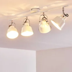 Plafonnier Safari Blanc, 4 Lumieres