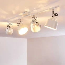 Plafonnier Safari Blanc, 4 Lumieres