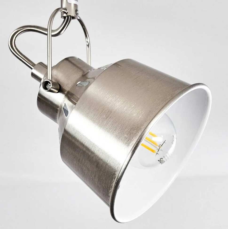 Plafonnier Safari Chrome Brosse, 3 Lumieres