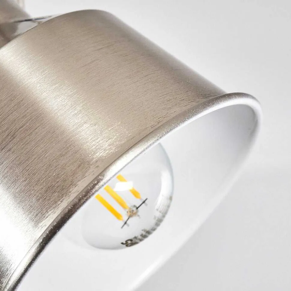 Plafonnier Safari Chrome Brosse, 4 Lumieres