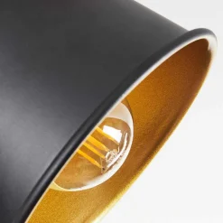 Plafonnier Safari Chrome, Ecru, Noir, 2 Lumieres