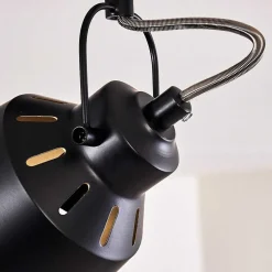 Plafonnier Safari Noir, 4 Lumieres