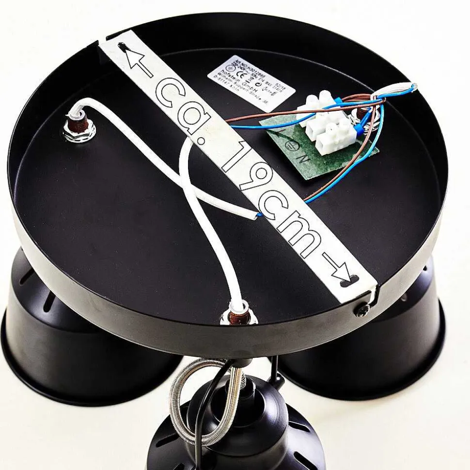 Plafonnier Safari Noir, 3 Lumieres