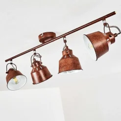 Plafonnier Safari Rouille, 4 Lumieres