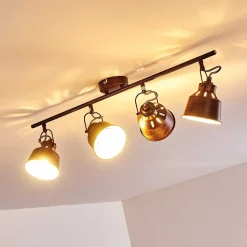 Plafonnier Safari Rouille, 4 Lumieres