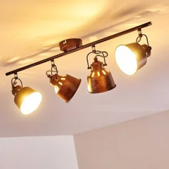 Plafonnier Safari Rouille, 4 Lumieres