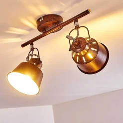 Plafonnier Safari Rouille, 2 Lumieres