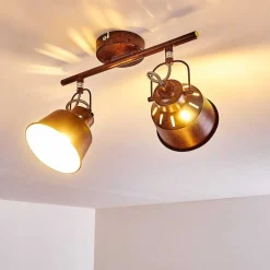 Plafonnier Safari Rouille, 2 Lumieres