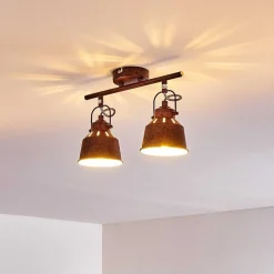 Plafonnier Safari Rouille, 2 Lumieres