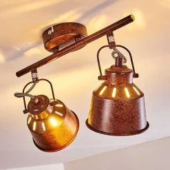 Plafonnier Safari Rouille, 2 Lumieres