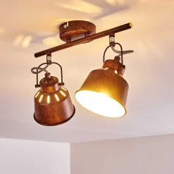 Plafonnier Safari Rouille, 2 Lumieres