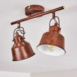 Plafonnier Safari Rouille, 2 Lumieres