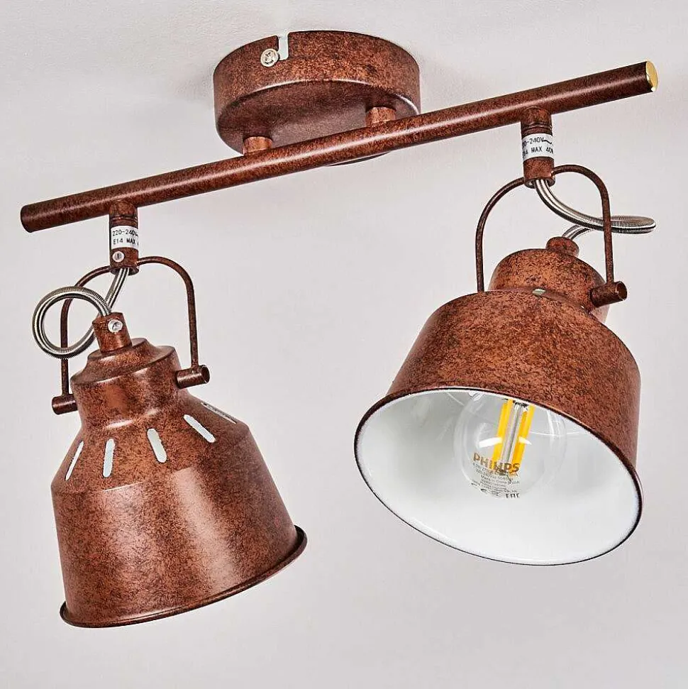 Plafonnier Safari Rouille, 2 Lumieres