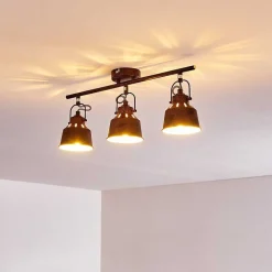 Plafonnier Safari Rouille, 3 Lumieres