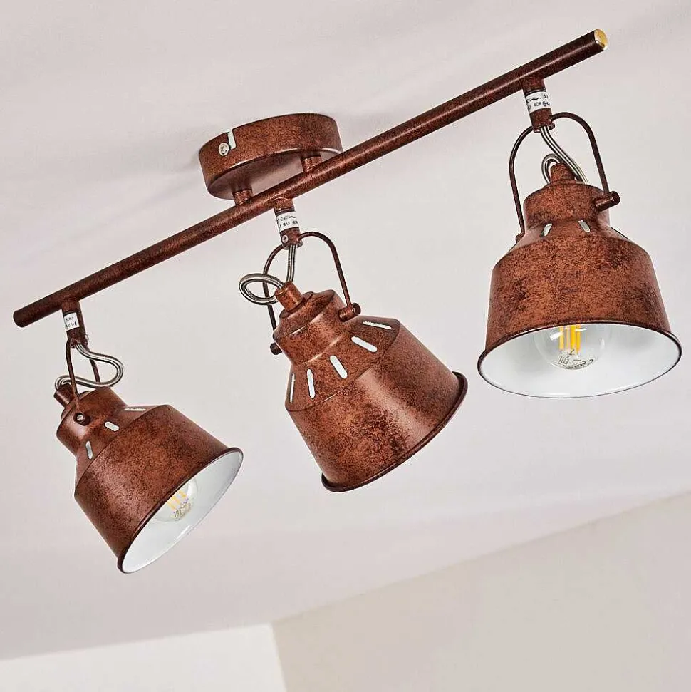 Plafonnier Safari Rouille, 3 Lumieres