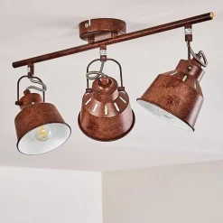 Plafonnier Safari Rouille, 3 Lumieres