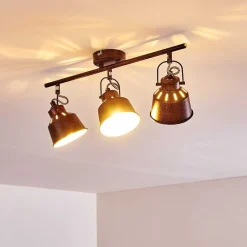 Plafonnier Safari Rouille, 3 Lumieres