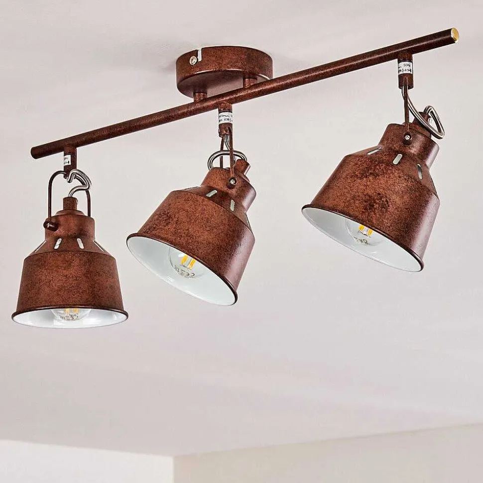 Plafonnier Safari Rouille, 3 Lumieres