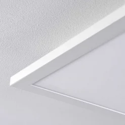 Plafonnier Salmi Led Aluminium, Blanc, 1 Lumiere, Telecommandes