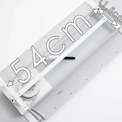 Plafonnier Salmi Led Blanc, 1 Lumiere, Telecommandes, Changeur De Couleurs