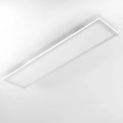 Plafonnier Salmi Led Blanc, 1 Lumiere, Telecommandes, Changeur De Couleurs