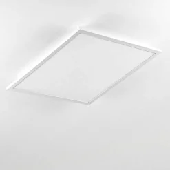 Plafonnier Salmi Led Blanc, 1 Lumiere, Telecommandes, Changeur De Couleurs