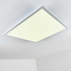 Plafonnier Salmi Led Blanc, 1 Lumiere, Telecommandes, Changeur De Couleurs