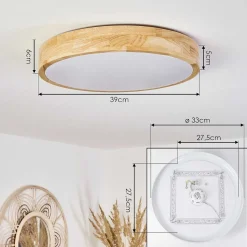 Plafonnier Samaira Led Ecru, 1 Lumiere