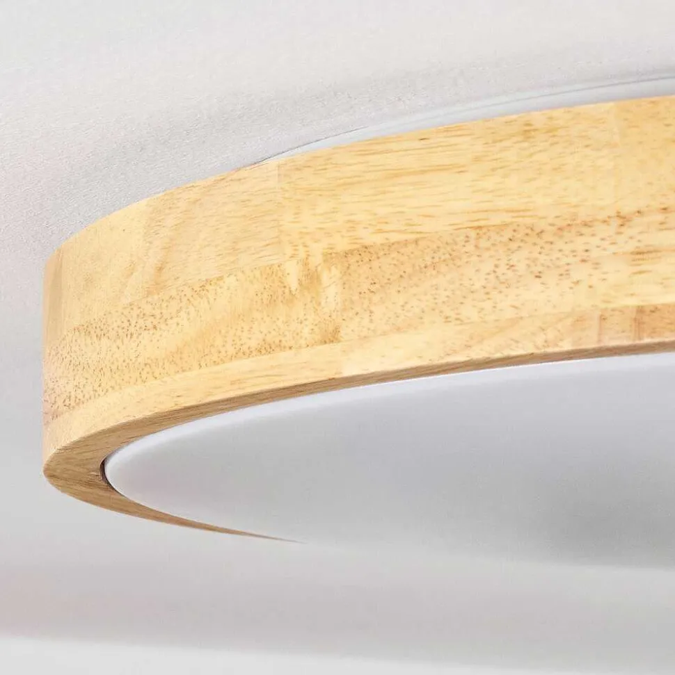 Plafonnier Samaira Led Ecru, 1 Lumiere, Telecommandes