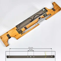 Plafonnier Santorum Argent Oxyde, Ecru, 4 Lumieres