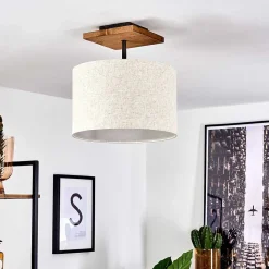 Plafonnier Shiburg Bois Clair, 1 Lumiere