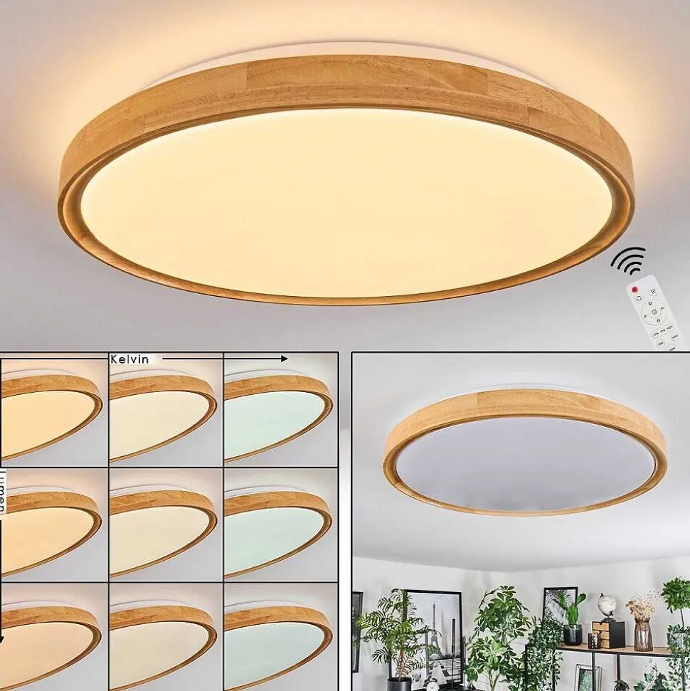 Plafonnier Sofo Led Blanc, 1 Lumiere, Telecommandes