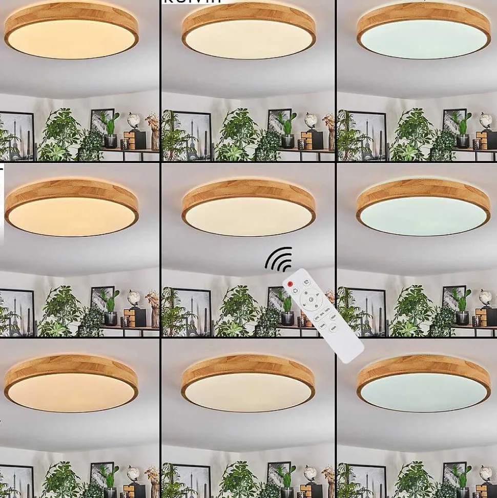 Plafonnier Sofo Led Blanc, 1 Lumiere, Telecommandes