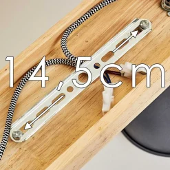 Plafonnier Svanfolk Bleu, Brun, Gris, Blanc, 2 Lumieres