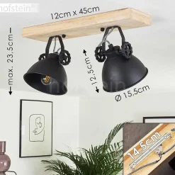 Plafonnier Svanfolk Bois Clair, 2 Lumieres