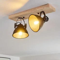 Plafonnier Svanfolk Bois Clair, 2 Lumieres