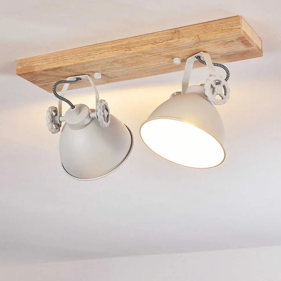 Plafonnier Svanfolk Brun, Blanc, 2 Lumieres