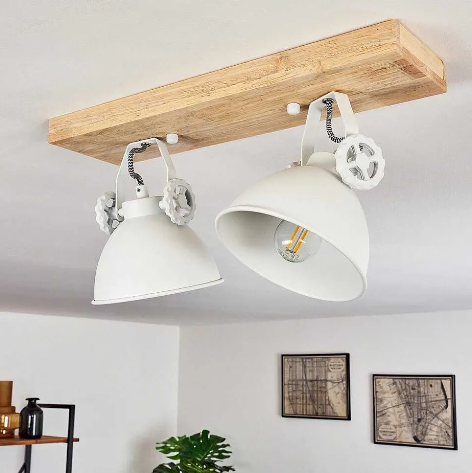 Plafonnier Svanfolk Brun, Blanc, 2 Lumieres