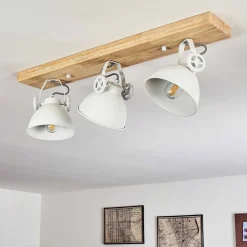 Plafonnier Svanfolk Brun, Blanc, 3 Lumieres