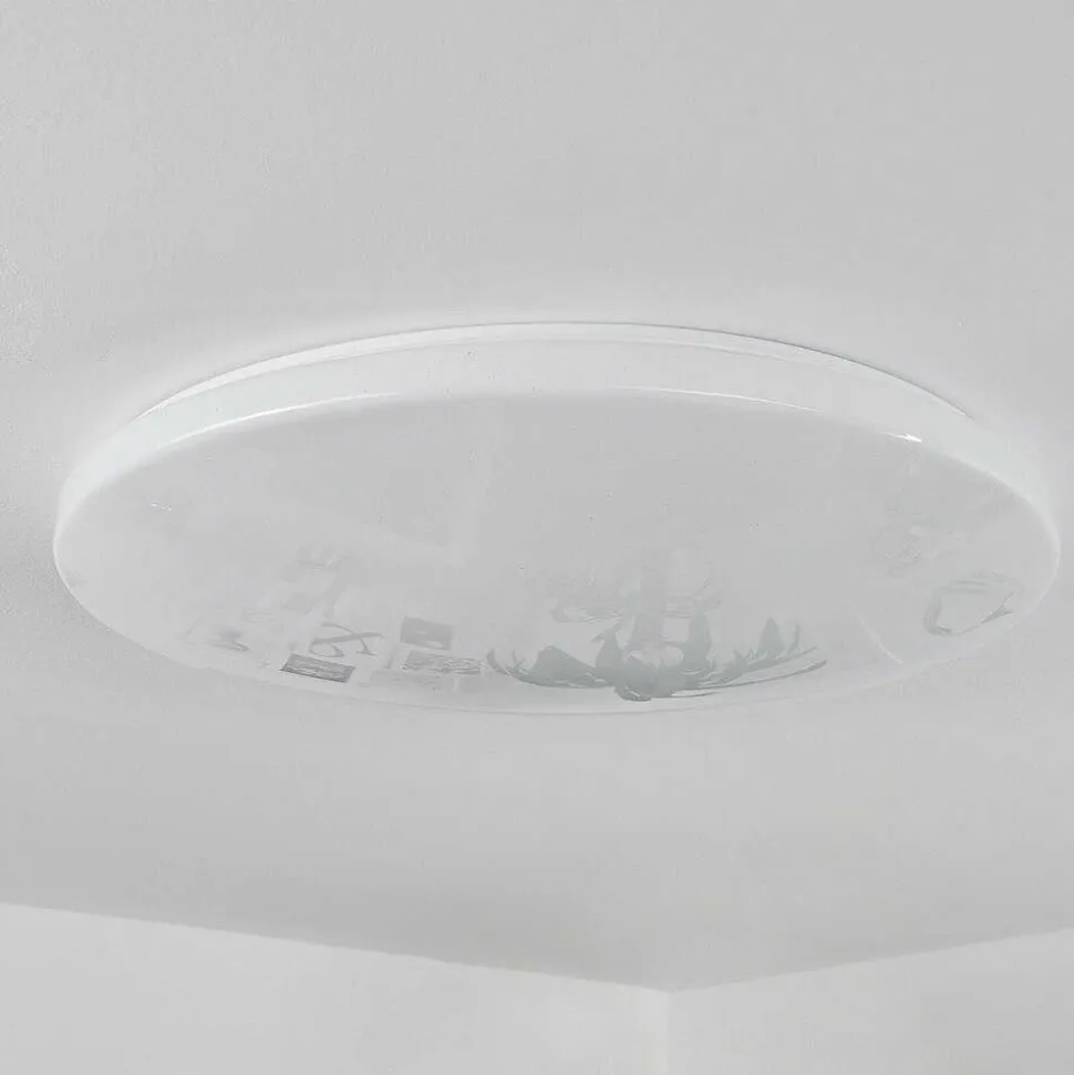 Plafonnier Sweet Led Blanc, 1 Lumiere, Telecommandes