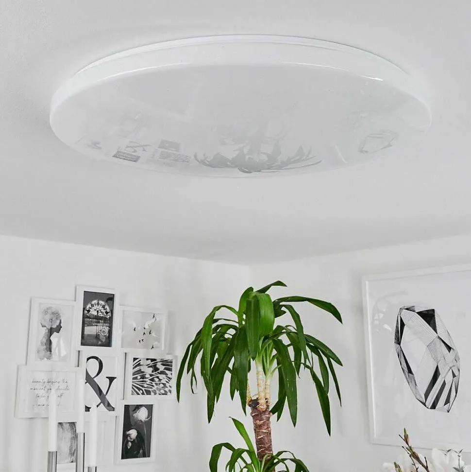 Plafonnier Sweet Led Blanc, 1 Lumiere, Telecommandes