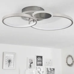 Plafonnier Tagsdorff Led Chrome, Nickel Mat, 1 Lumiere