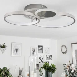 Plafonnier Tagsdorff Led Chrome, Nickel Mat, 1 Lumiere