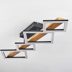 Plafonnier Tavon Led Ecru, Noir, 1 Lumiere